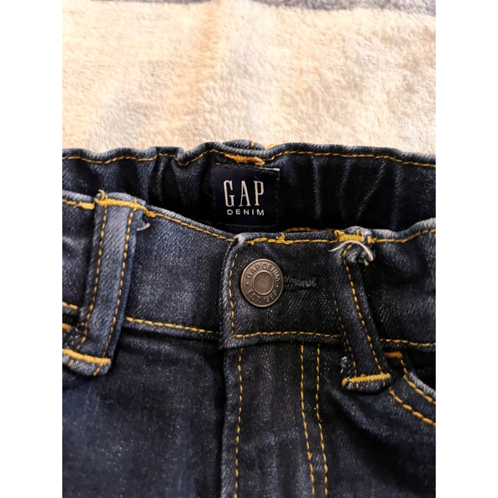Kids Gap Denim Jeans with Red Plaid Lining Size 5 - Picture 3 of 10